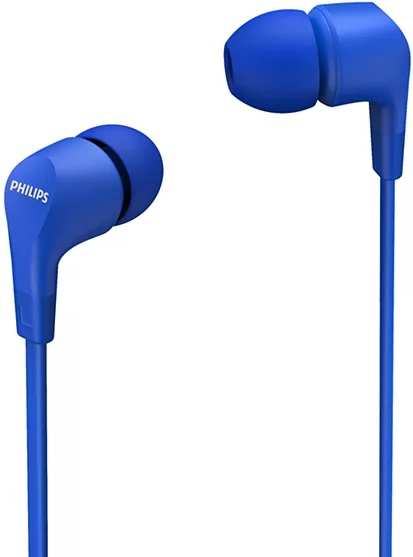 Auriculares TAE1105BL/00 In-Ear c/ Microfone (Azul) - PHILIPS