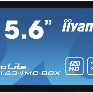 Monitor Touch ProLite IPS LED 15.6 TF1634MC-B8X Full HD (Preto) - IIYAMA