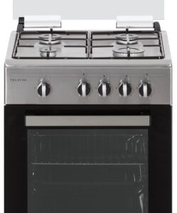 Fogão MonoBloco a Gás Gás Butano / Propano 4 Bocas + Forno 49L TFF5052X.2 (Inox) - TELEFAC