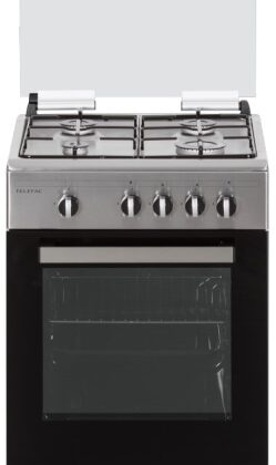 Fogão MonoBloco a Gás Gás Butano / Propano 4 Bocas + Forno 49L TFF5052X.2 (Inox) - TELEFAC