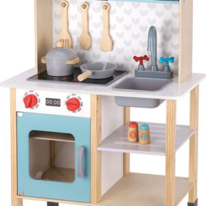 Cozinha Madeira DeLuxe 10 pcs 3+ - WOODEN TOYS