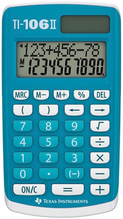 Calculadora de Bolso TI 106 II (Azul) - TEXAS INSTRUMENTS
