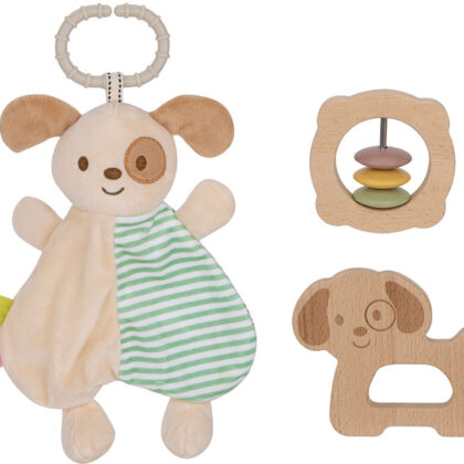 Set Bebé Conforto e Atividades 3 pcs 6m+ - WOODEN TOYS
