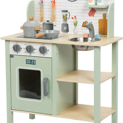 Cozinha Madeira 10 pcs 3+ - WOODEN TOYS