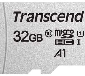Cartão de Memória 32GB Micro SDHC 300S-A Class 10 UHS-I – TRANSCEND