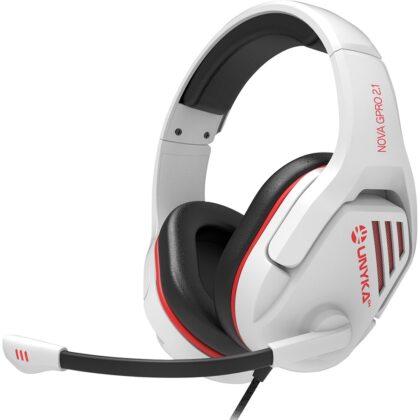 Auscultadores Headset Gaming Nova GPRO 2.1 (Branco) - UNYKACH