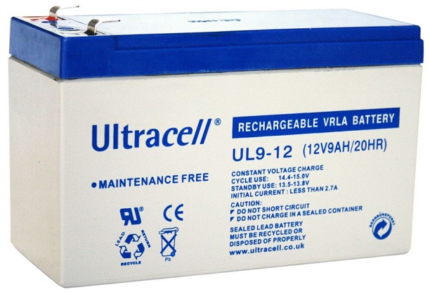 Bateria Chumbo 12V 9Ah (151 x 65 x 93 mm) - Ultracell