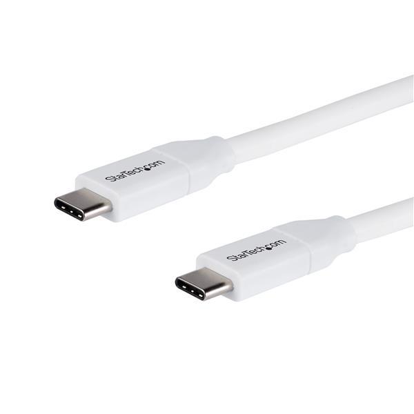 Cabo USB C Macho - Macho (2 mts) Branco - STARTECH
