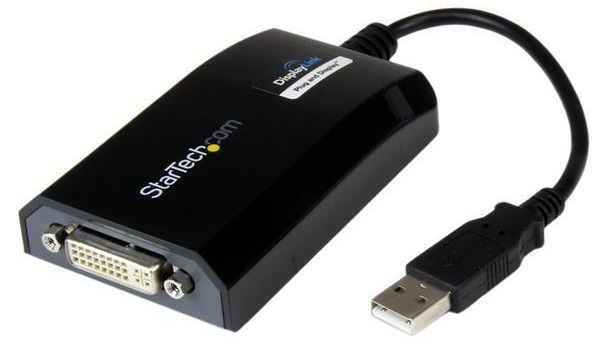 Adaptador USB Macho - DVI Fêmea FullHD Preto - STARTECH