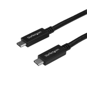 Cabo USB C Macho - Macho (1,8 mts) Preto - STARTECH