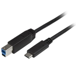 Cabo USB C Macho - USB B Macho (2 mts) Preto - STARTECH