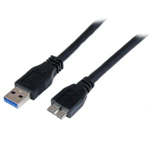 Cabo USB A Macho - Micro-USB B Macho (1 m) Preto - STARTECH