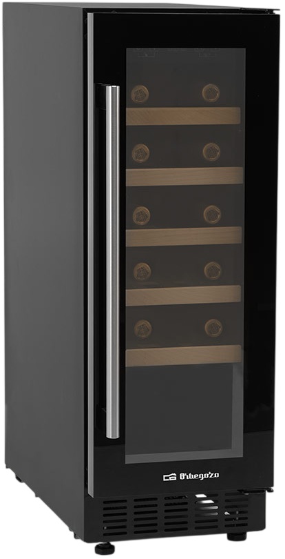 Garrafeira 56L / 20 Garrafas VCE 2000 c/ Compressor (Preto) - ORBEGOZO
