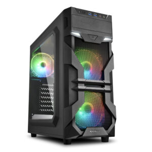 Caixa ATX Sharkoon VG7-W RGB (Preta)