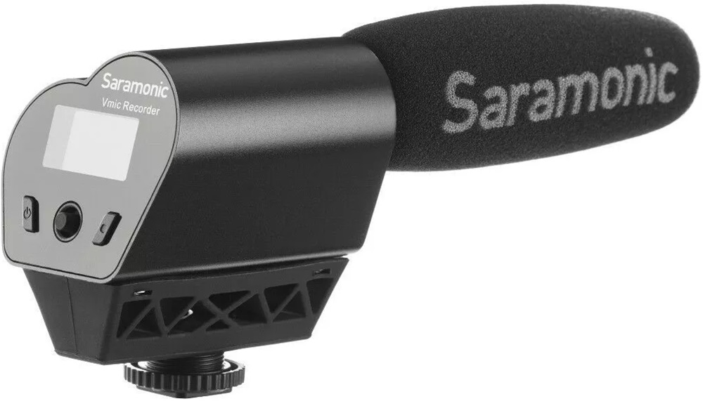 Microfone Condensador Shotgun Vmic Recorder (Preto) - SARAMONIC