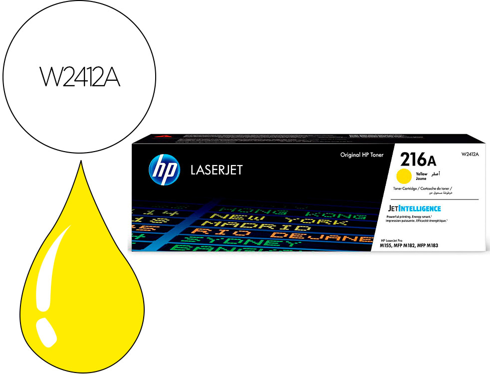 Toner 216A Laserjet Pro M155 / Mfp M182N /Mfp M183Fw (Amarelo) - HP