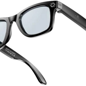 Óculos Inteligentes W600 c/ Câmara HD IP65 (Transparente/Preto)
