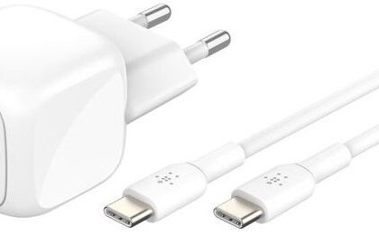 Carregador Boost Charge 1x USB-C 30W c/ Cabo USB-C 1mts (Branco) - BELKIN