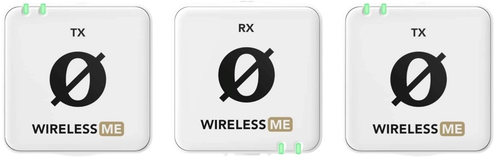 Sistema de Microfone Wireless ME Dual s/ Fios de 2 Canais (Branco) - RODE