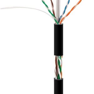 Bobine Cabo U/UTP CU Cat.6a AWG23 Exterior Cobre Ø7.2 ±0.3mm Preto (500 mts) - NIMO