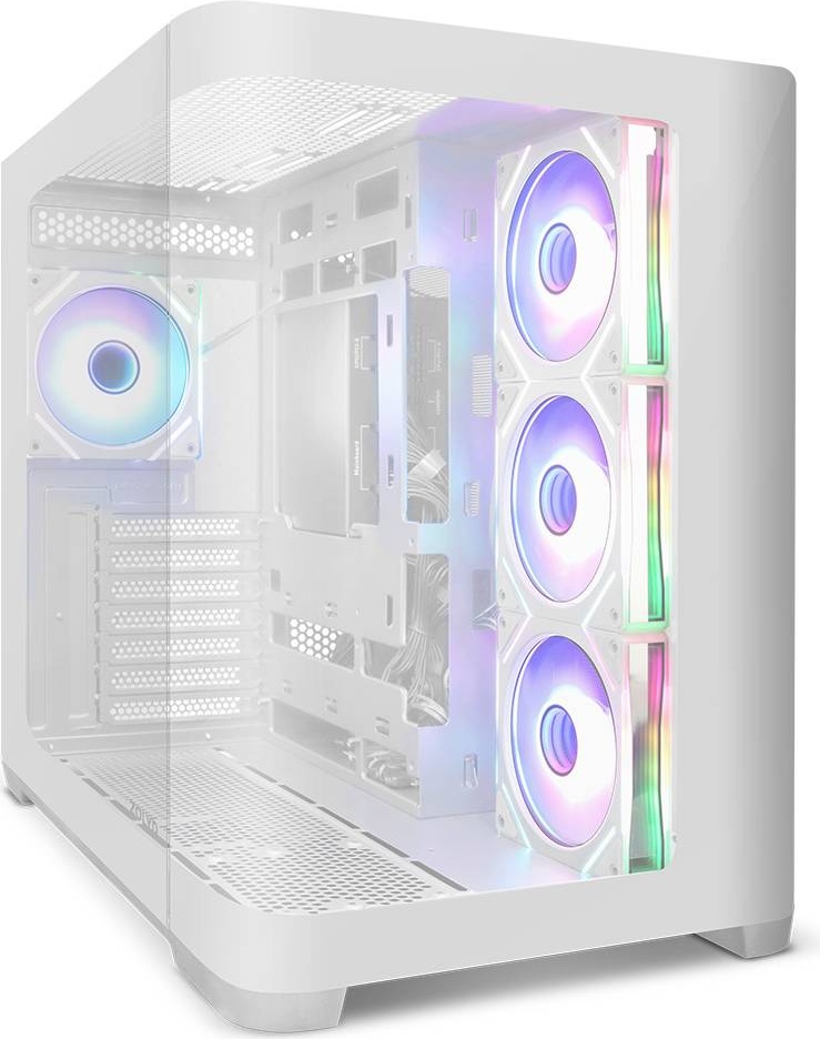 Caixa ATX Krytera ARGB Vidro Temperado (Branco) - ZOLYD