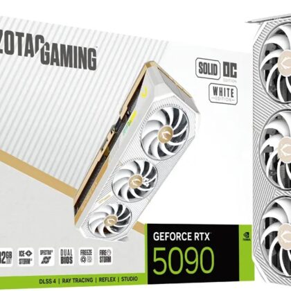 Placa Gráfica NVIDIA Geforce RTX 5090 Blackwell Solid OC White Edition 32GB GDDR7 DLSS4 - ZOTAC
