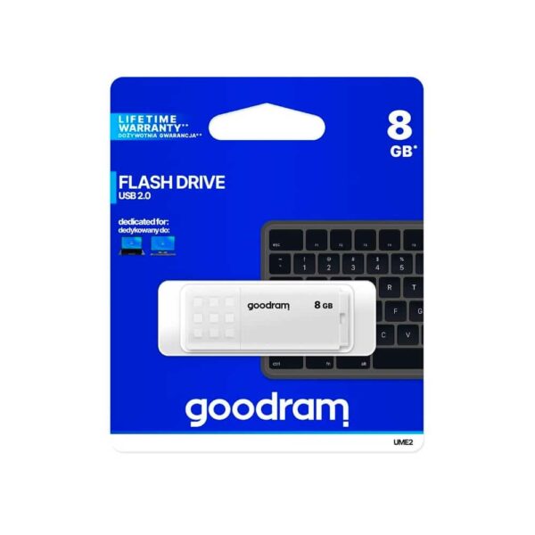 Pen Drive Goodram 8Gb UME2 Usb 2.0 Branca