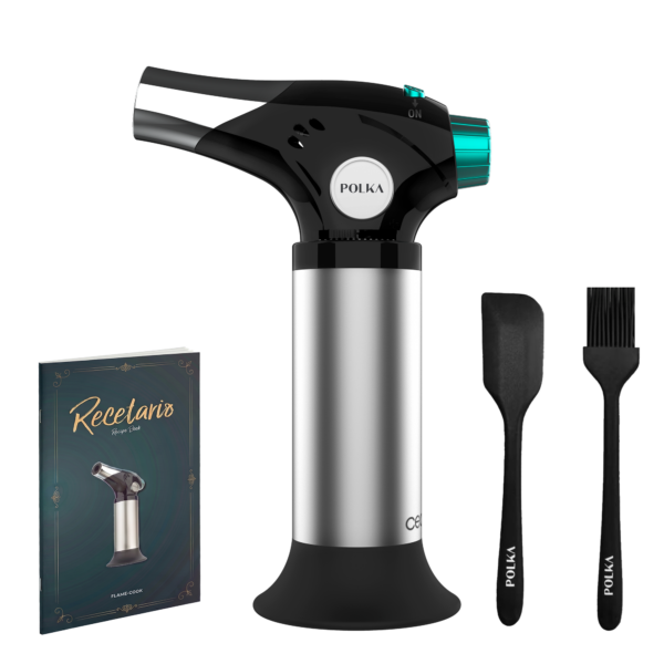 Maçarico de cozinha Polka Flame-Cook 1000 Steel