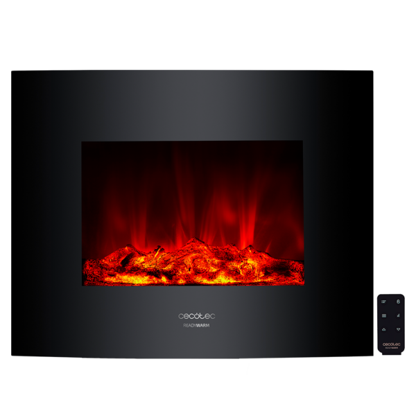 Lareira elétrica decorativa de parede Ready Warm 2600 Curved Flames