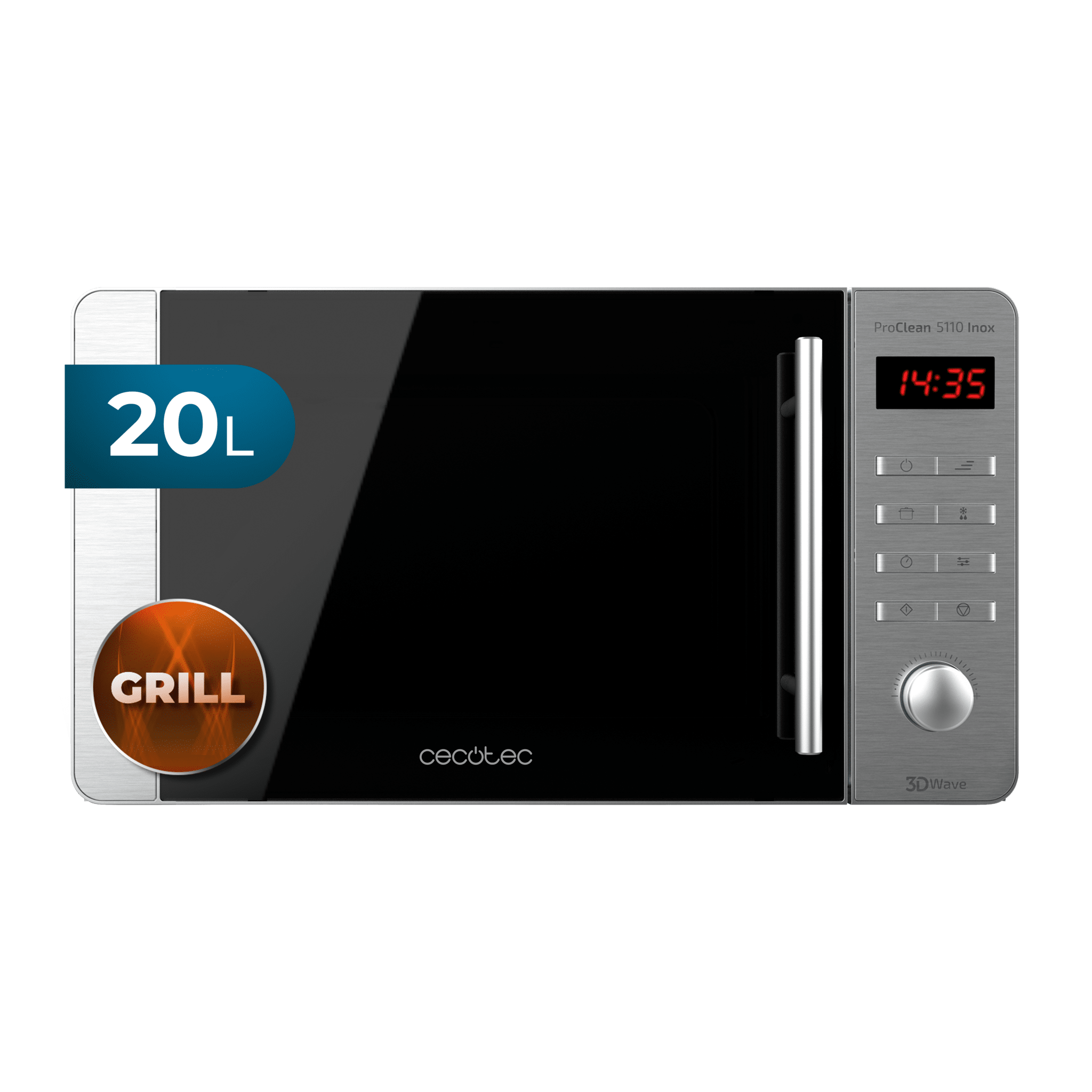 Micro-ondas 20 L com grill ProClean 5110 Inox