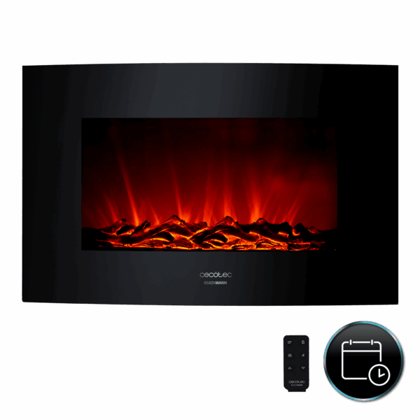 Lareira elétrica decorativa de parede Ready Warm 3500 Curved Flames
