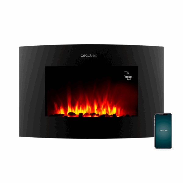 Lareira elétrica ReadyWarm 3550 Curved Flames Connected