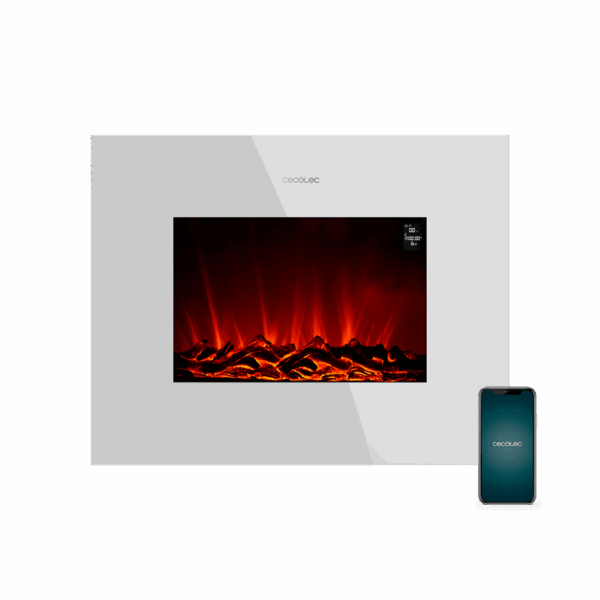 Chimenea eléctrica ReadyWarm 2690 Flames Connected White