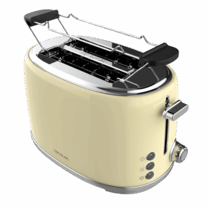 Torradeira Vertical Toast&Taste 1000 Retro Double Beige