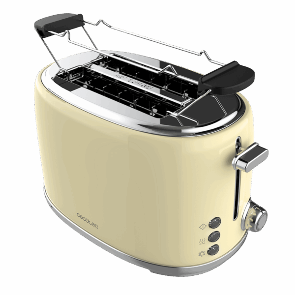 Torradeira Vertical Toast&Taste 1000 Retro Double Beige